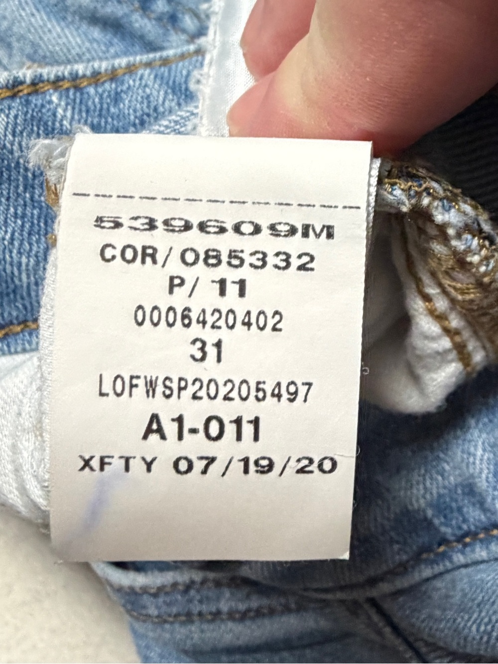 Ann Taylor LOFT Curvy Destructed High Waist Slim Pocket Flare Crop Jeans - Picture 12 of 12
